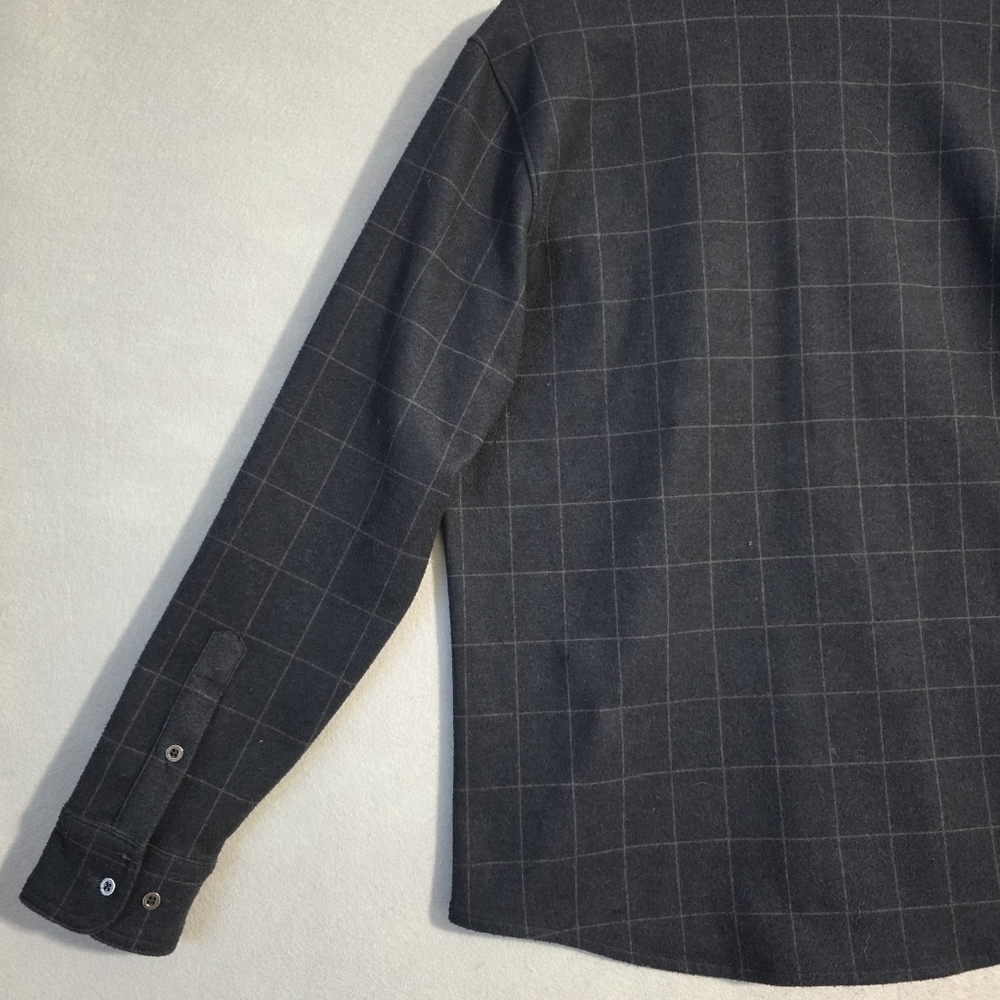 Age Of Wisdom Mens Stretch Flannel Knit Shirt Size Medium - Picture 10 of 10